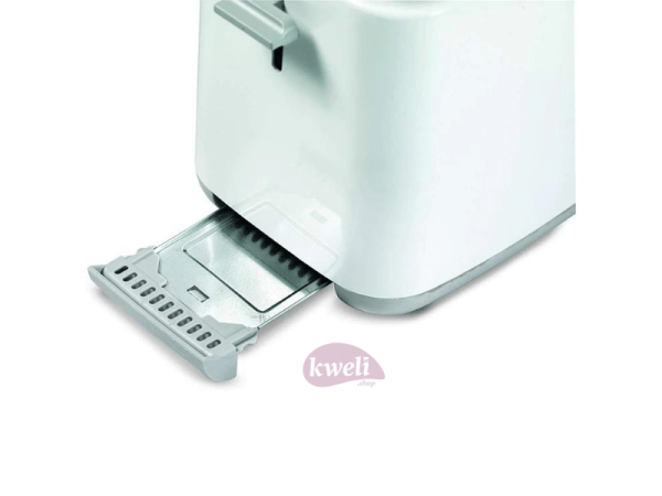 Kenwood 2-in-1 Integrated Bread Toaster TCP01, 2-Slice Bread Toaster, 760 watts, White