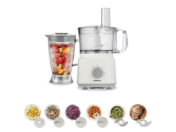 Kenwood Food Processor FDP03 - Blender, Dough hook, Grating Disc, Slicing Disc, and more