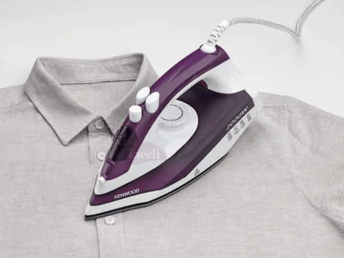 Kenwood Steam iron STP40 – 2000 watts, Self-clean, Non-stick Flat Iron Steam Irons Flat Irons Kenwood Steam iron STP40 – 2000 watts, Self-clean, Non-stick Flat Iron Steam Irons Flat Irons