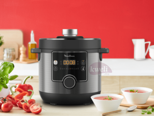 Moulinex 5-litre Electric Multi-cooker Cooker CE753827 - Electric Pressure Cooking, Slow Cooking, Yoghurt, Porridge