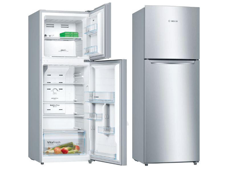 Bosch 250-litre Refrigerator with Top Freezer, Frost-free KDN25NL2N5; Serie | 4 Free-standing fridge-freezer, Inox-look Double Door Fridges 2