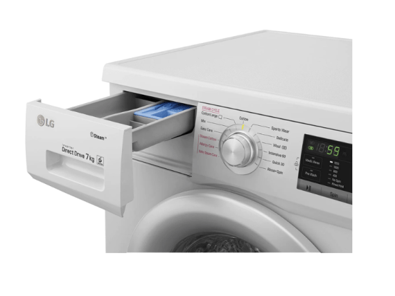 LG 7kg Front Load Washing Machine FH2G7QDY5; 1200 rpm, Steam Option, 6 Motion Inverter Direct Drive, Front Load Washers 5