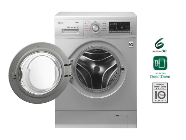 LG 8kg Front Load Washing Machine F4R3TYG6P; 1400 rpm, Steam Option, 6 Motion Inverter Direct Drive Front Load Washers 4