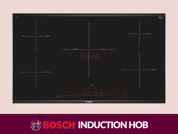Bosch Electric Induction Hob PIV975DC1E; 90cm, PowerBoost, TouchSelect heat control, 2.2kw – 4.4kw power Built-in Hobs 3