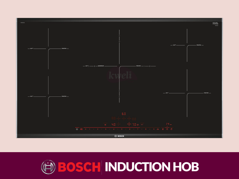 Bosch Electric Induction Hob PIV975DC1E; 90cm, PowerBoost, TouchSelect heat control, 2.2kw – 4.4kw power Built-in Hobs 2