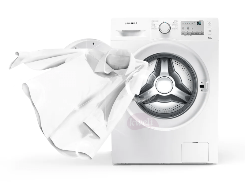 Samsung 7kg Front Load Washing Machine WW70 J3283KW – White, 1200rpm, BabyCare, Diamond Drum Front Load Washing Machines 2