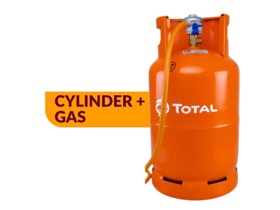 Total Gas 12kg; New 12kg Cylinder with Gas LPG Cooking Gas 4