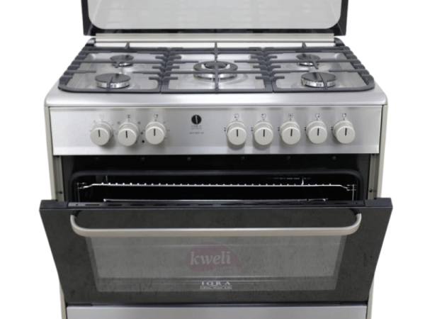 IQRA 90cm Gas Cooker FC9001-SS; 5 Gas Burners, Electric Oven with Fan, Bottom and Top Heating Electric Cookers 4