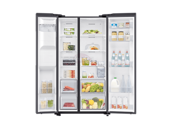 Samsung 635-litre Side By Side Refrigerator with Ice/Water Dispenser RS64R5311B4;  All-round Cooling, Frost-free, Digital Inverter Compressor Refrigerators 4