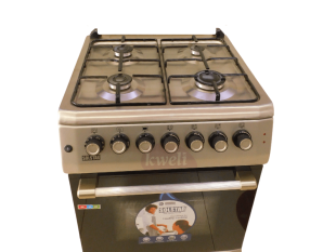 Solstar 60x60cm Gas Cooker SO640DERATINBSS; 4 Gas Burners, Electric Oven, Grill, Rotisserie, Silver Gas Cookers 2