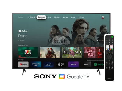 Sony 65 inch 4K Android Smart Google TV KD65X80J; Remote with Voice Control 4K UHD Smart TVs 5