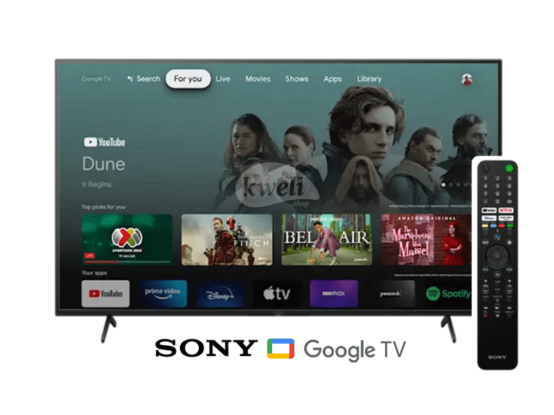 Sony 55 inch 4K Android Smart Google TV KD55X80J; Remote with Voice Control 4K UHD Smart TVs 2