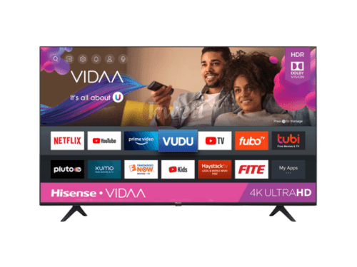 Hisense 50 inch 4K UHD Smart TV 50A6HS – VIDAA OS, Bluetooth, Frameless 4K UHD Smart TVs