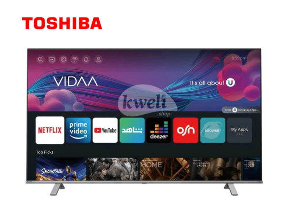Toshiba 50 Inch Smart TV 50C350 – 4K UHD VIDAA Smart TV; Dolby Atmos, Bluetooth, Free-to-Air, Frameless (Bezel Less) 4K UHD Smart TVs 3