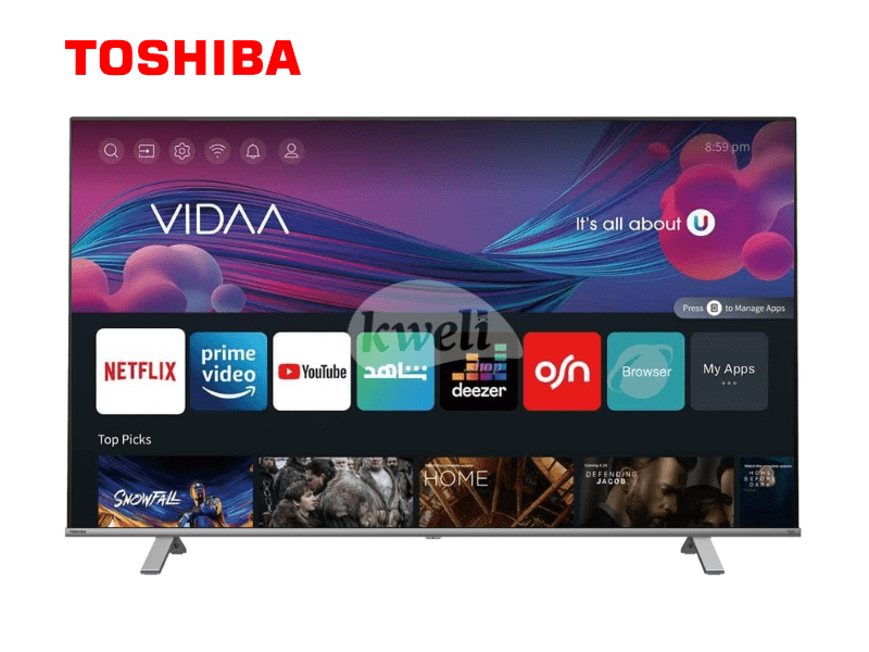 Toshiba 55 Inch Smart TV 55C350 – 4K UHD VIDAA Smart TV; Dolby Atmos, Bluetooth, Free-to-Air, Frameless (Bezel Less) 4K UHD Smart TVs