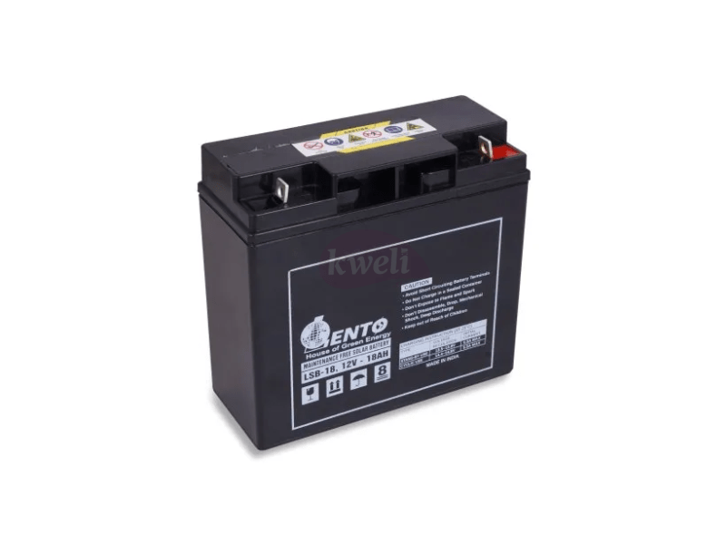Lento 18AH 12V 216Wh Sealed Maintenance-free VLRA Battery, Made in India Deep Cycle Batteries (Maintenance Free) 2
