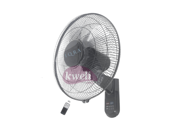 IQRA 16-inch Wall Fan with Remote IQ-WF019R; 50 watts, 3 Speeds Wall Fans 3