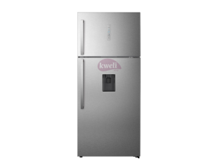 Hisense 715L Refrigerator Double Door RT715N4ACB;  Silver (stain-less steel) Hisense Fridges Double door fridge