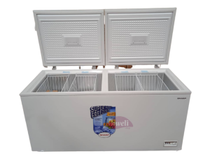 Sharp 660-litre Chest Freezer SCFK660XWH2; Double Doors, Fast Cooling Chest Freezers chest freezers