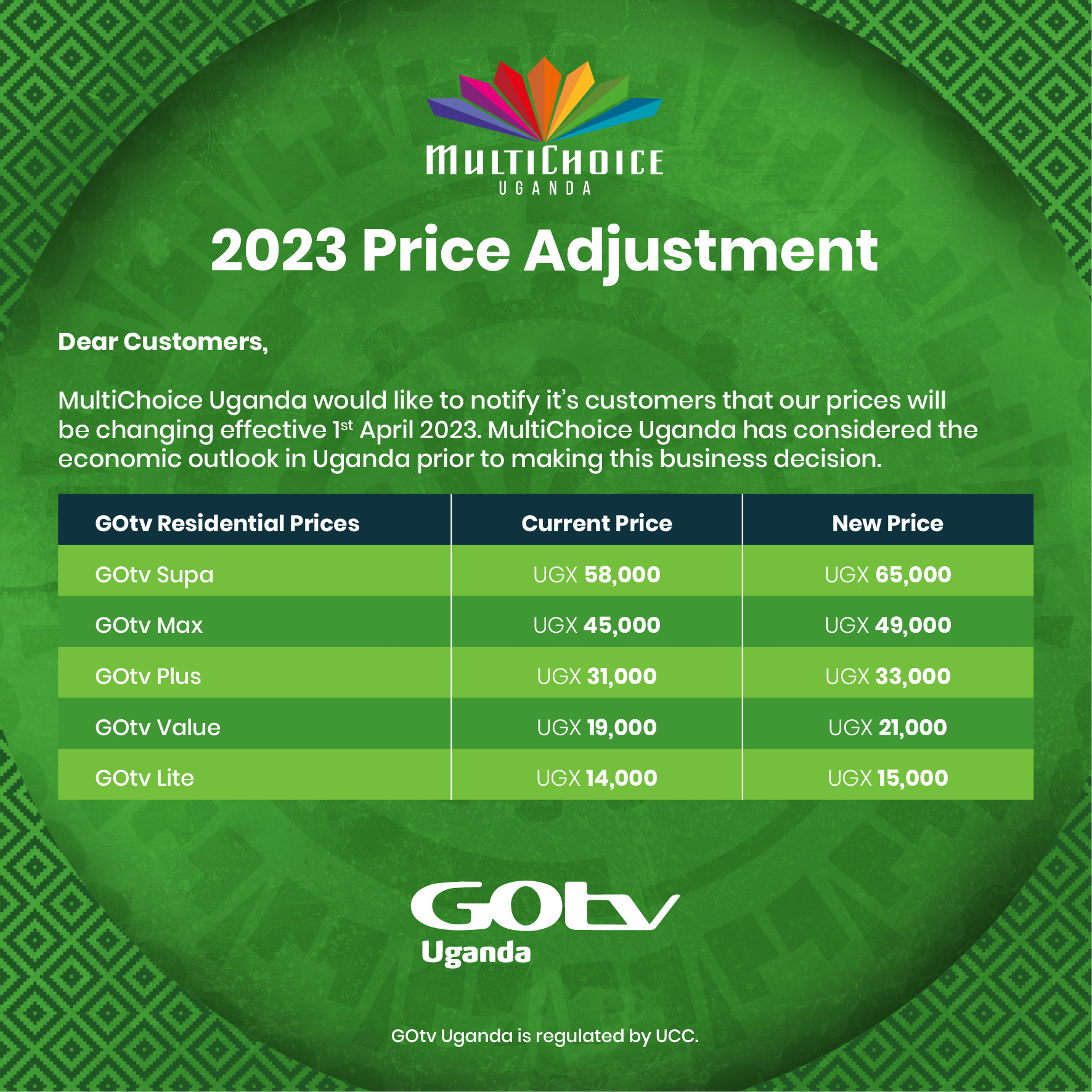 GOtv new prices uganda -