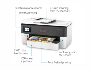 HP OfficeJet Pro 7720 All-in-One A4/A3 Wireless Printer; Colour Print, Copy, Scan,  Fax, WIFI Printers