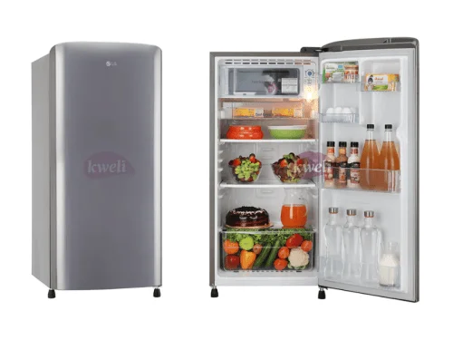 LG 180-Litre Single Door Refrigerator GL-B201SLLB; Single Door, Smart Inverter Compressor, Large Capacity Freezer, Big Vegetable Box, Semi Auto Defrost LG Fridges LG Fridge