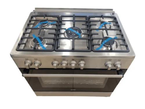 Kenwood 90cm Gas Cooker with Electric Oven GCE90 – 5 Gas Burners, Cast Iron Pan Support, Dual Rotiserrie, Automatic gas cut-off Gas Cookers Kenwood 90cm Gas Cooker with Electric Oven GCE90 – 5 Gas Burners, Cast Iron Pan Support, Dual Rotiserrie, Automatic gas cut-off Gas Cookers