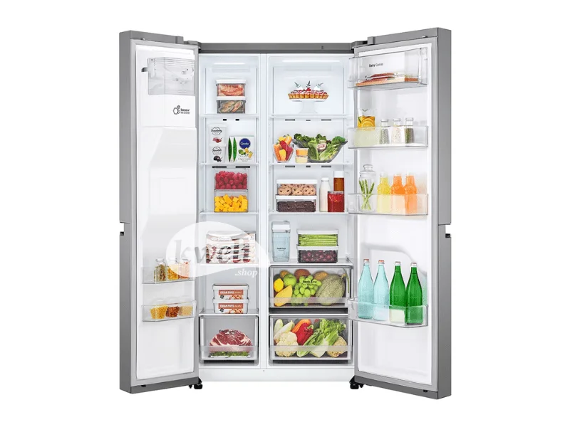 LG 649L Refrigerator GC-L257JLXL; Side-by-Side Refrigerator, Smart Inverter, Smart Diagnosis™, Dispenser, Total No Frost, 500 watts LG Fridges 7