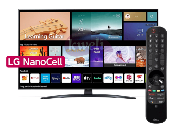 LG 65 inch 4K UHD NanoCell Smart TV 65NANO796QA; Cinema Screen Design, Gaming TV, WebOS Smart AI ThinQ, Magic Remote + Mic, 210 watts