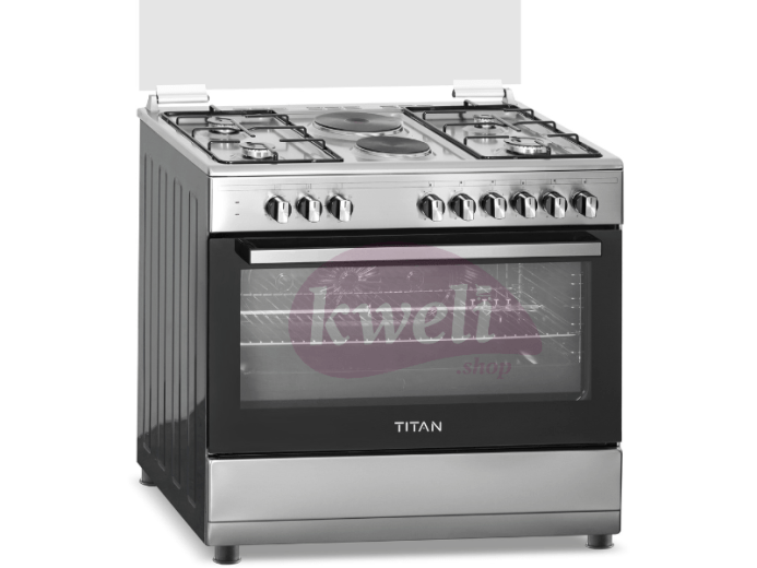 Buy Genuine Titan 90cm Cooker; 4 Gas + 2 Electric, Electric Oven In