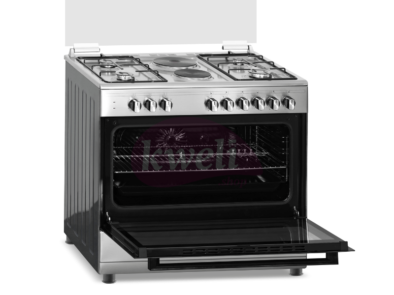 Titan 90cm Cooker; 4 Gas + 2 Electric, Electric Oven Combo Cookers 4