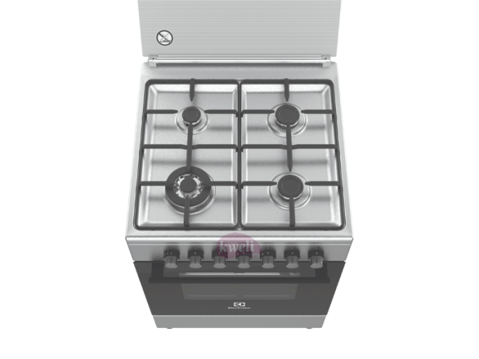 Buy Genuine Electrolux 60cm Gas Cooker EKK6400Z9X With Electric Oven