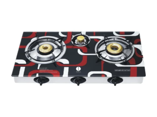 IQRA Gas Stove IQ-GS3BG; Auto Ignition, 3-Gas Burner Glass Top Gas Stove Gas Stoves IQRA Gas Stove IQ-GS3BG; Auto Ignition, 3-Gas Burner Glass Top Gas Stove Gas Stoves