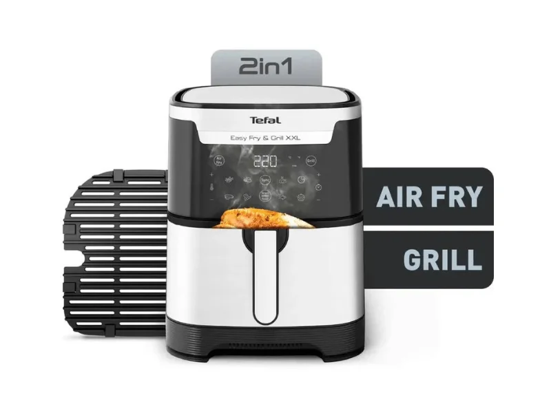Tefal Air Fryer, 6.5 litre Oiless Air fryer & Grill,- EY801D27; 1,830 watts