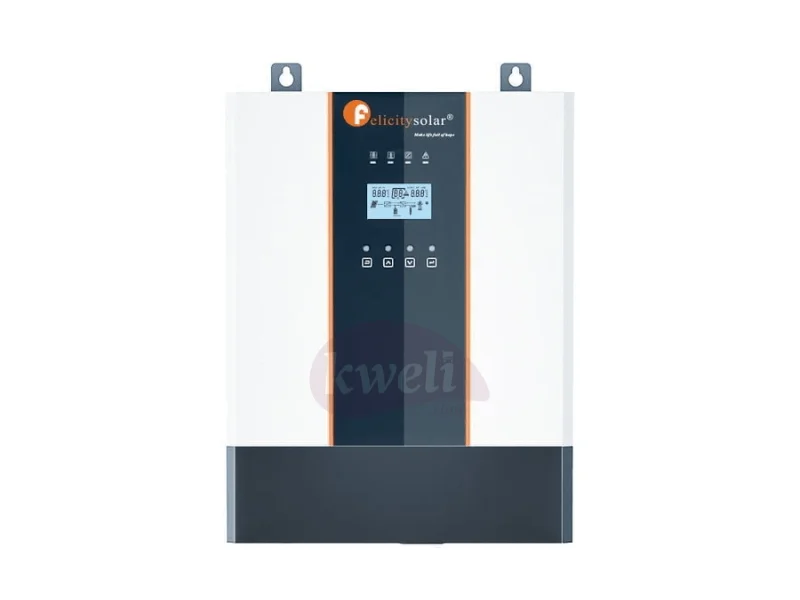 Kweli 1.1kW-5kWh-3kVA LifePo4 (Lithium) Hybrid Solar System & Power Backup Solution; 24V Complete Solar System for home or office Complete Solar Systems 7