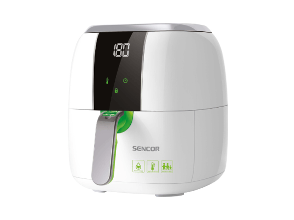 Sencor Air Fryer, 3 litre Oilless Air fryer & White - SFR5320WH ; 1,400 watts