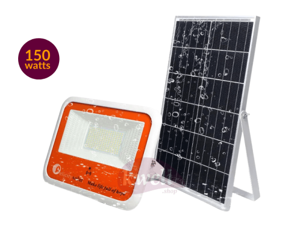 Felicity 150w Waterproof Solar Floodlight HP FL-15003; Remote, Automatic start/stop, On/Off, 20,000 hours
