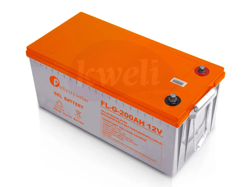 Felicity 200AH 12V Deep Cycle Gel Battery FL-G-200AH 12V – Solar Battery Gel Batteries 2