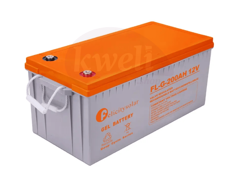 Felicity 200AH 12V Deep Cycle Gel Battery FL-G-200AH 12V – Solar Battery Gel Batteries 4