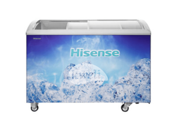 Hisense 390-litre Display Freezer FC-390; Sliding Glass, Lock & Key, Showcase Icecream Freezer