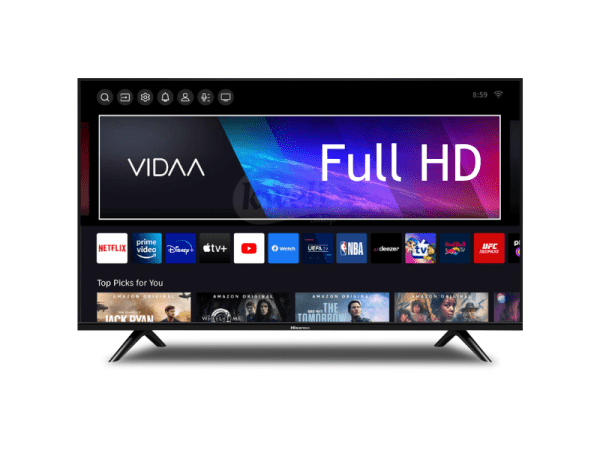 Hisense 43 inch Vidaa-U Smart TV 43A4GS; Full HD LED Smart TV, Free-to-air, Frameless