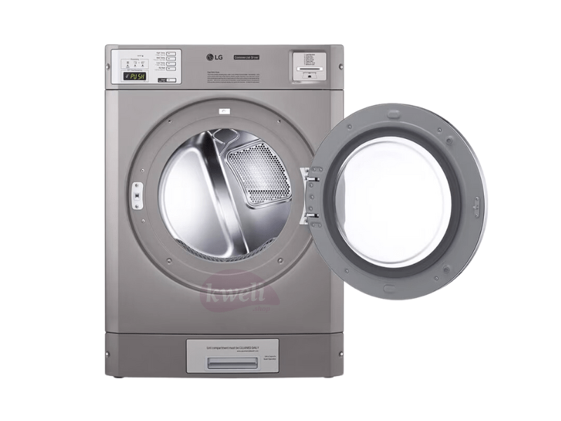 LG 15kg Commercial Dryer RV1840CD7; Stackable, Reversible Door, Sensor Dry, Silver Laundry Dryers Dryer 4