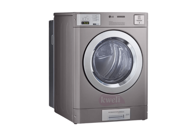 LG 15kg Commercial Dryer RV1840CD7; Stackable, Reversible Door, Sensor Dry, Silver