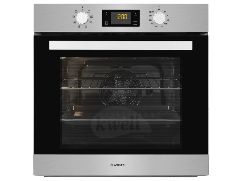 Ariston 60cm Built-in Multifunction Oven FA3 540 HIX; 66-litres, Digital Display with Touch Controls, Oven Fan, 60°-250° Built-in Ovens 2