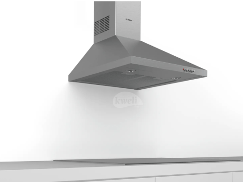 Bosch 60cm Wall-mounted Cooker Hood DWP64CC50Z; Electric Chimney Hood, Grease Filter, Stainless Steel Chimney Hoods