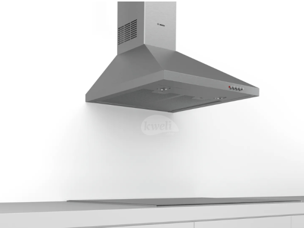 Bosch 60cm Wall-mounted Cooker Hood DWP64CC50Z; Electric Chimney Hood, Grease Filter, Stainless Steel