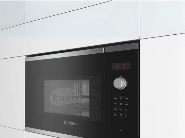 Bosch Serie 4 Built-in Microwave with Grill BEL523MS0B; 60cm,  20-litres, Stainless Steel, 90-800 watts