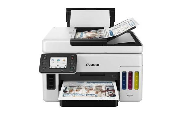 Canon MAXIFY MegaTank GX6070 All-in-One Wireless Ink Tank Business Printer; A4 Colour/Black Print/Copy/Scan, ADF, Duplex, Up to 24 pages per minute Printers