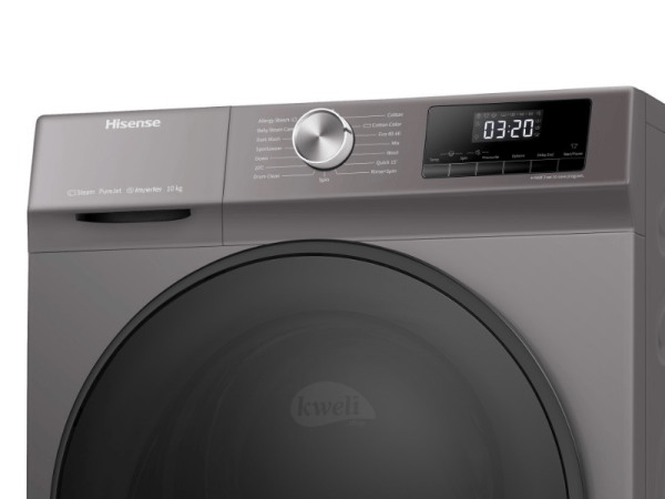 Hisense 10kg Front Load Inverter Washing Machine WF3Q1043BT; Pause & Add, Steam, 1,750 watts