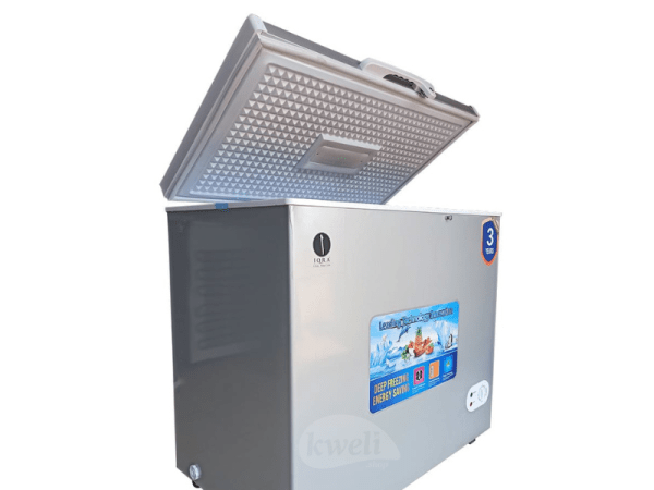IQRA 320-litre Chest Freezer IQ-CF3208; Single Door Deep Freezer, Sliding Glass Door